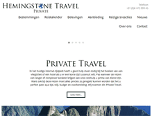 Tablet Screenshot of hemingstonetravel.com